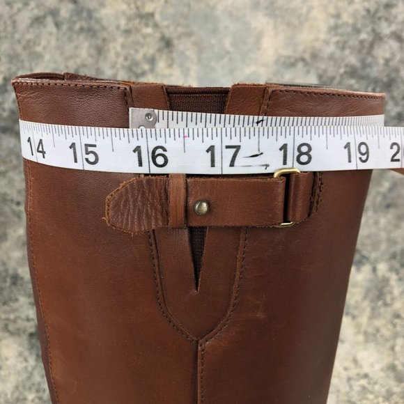 Blondo Women's Size 8M Volly Brown Leather Waterproof Side Zip Tall Riding Boots - Picture 10 of 16